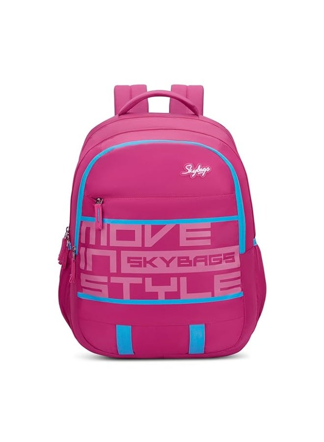 سكاي باجز Skybags Peeps 36L Casual Backpack for Boys & Girls with 3 Compartments, Air Mesh Back Panel, Built-to-Last Straps & Bottle Pockets | Adjustable Shoulder Strap | Stylish Backpack for Kids - Unisex - Image 1